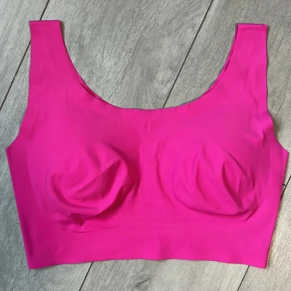RHONDA SHEAR Seamless Bra and High-Waist Panty Set Fuchsia NWOT, Size L - Picture 2 of 7